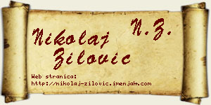 Nikolaj Žilović vizit kartica